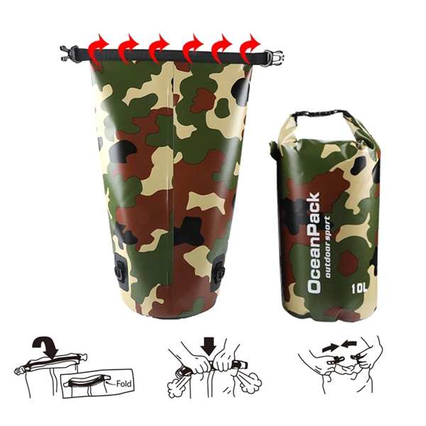 Camo Waterproof Dry Bag - Camo Waterproof Dry Bag - Image 1 of 2