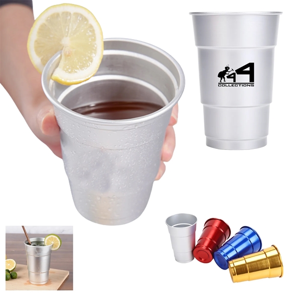 16.9 Oz Aluminum Drink Cup - 16.9 Oz Aluminum Drink Cup - Image 0 of 4