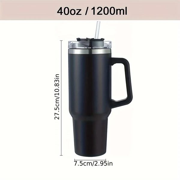 40oz Tumbler with Handle and Straw Lid - 40oz Tumbler with Handle and Straw Lid - Image 6 of 6