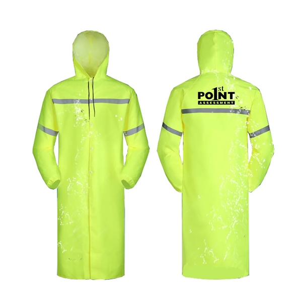 Reflective Classic Rain Coat - Reflective Classic Rain Coat - Image 0 of 1