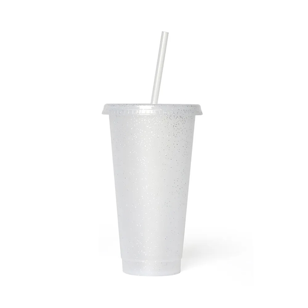 24oz Tumbler with Straw &Lid Reusable Plastic Cups For Party - 24oz Tumbler with Straw &Lid Reusable Plastic Cups For Party - Image 11 of 12
