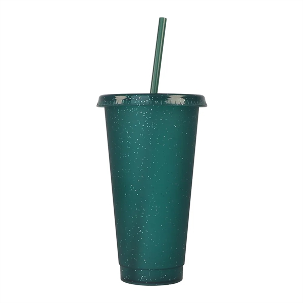 24oz Tumbler with Straw &Lid Reusable Plastic Cups For Party - 24oz Tumbler with Straw &Lid Reusable Plastic Cups For Party - Image 12 of 12
