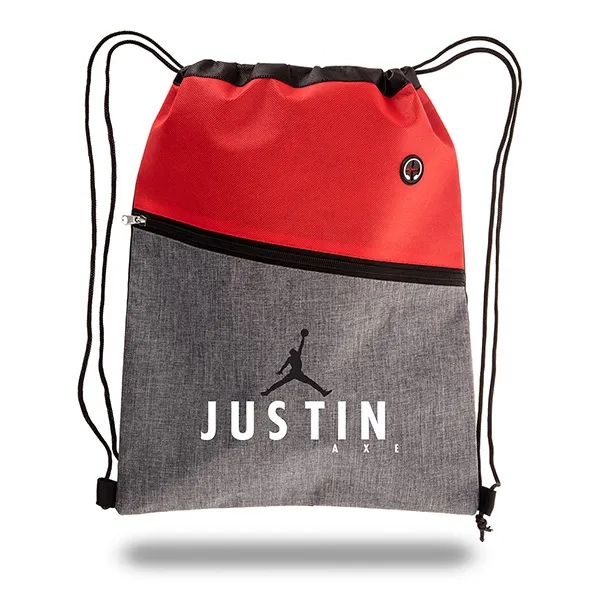 Two Tone Drawstring Cinch Bag 300D / 80 GSM - Two Tone Drawstring Cinch Bag 300D / 80 GSM - Image 0 of 1