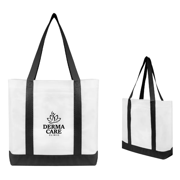 Non-Woven Tote Bag With Trim Colors - Non-Woven Tote Bag With Trim Colors - Image 1 of 18