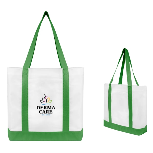 Non-Woven Tote Bag With Trim Colors - Non-Woven Tote Bag With Trim Colors - Image 8 of 18