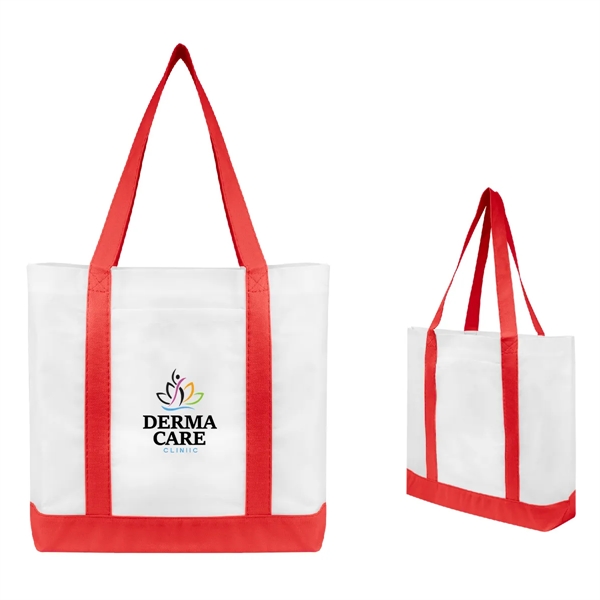 Non-Woven Tote Bag With Trim Colors - Non-Woven Tote Bag With Trim Colors - Image 11 of 18