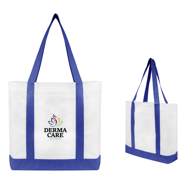 Non-Woven Tote Bag With Trim Colors - Non-Woven Tote Bag With Trim Colors - Image 12 of 18