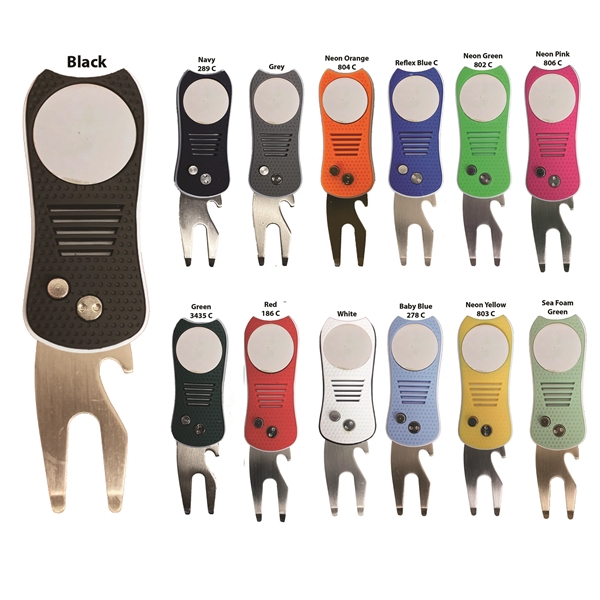 Deluxe 4-in-1 Switchblade Divot Tool - Deluxe 4-in-1 Switchblade Divot Tool - Image 1 of 18