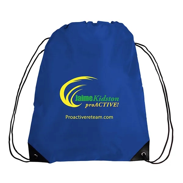 Drawstring Polyester Sports Backpack 210D - Drawstring Polyester Sports Backpack 210D - Image 0 of 13
