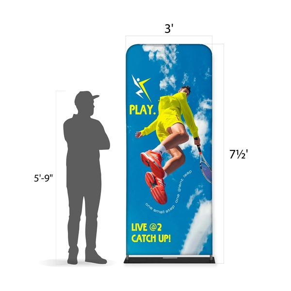 Tube Banner, Double Sided Digitally Printed - 7.5'x3' - Tube Banner, Double Sided Digitally Printed - 7.5'x3' - Image 1 of 5