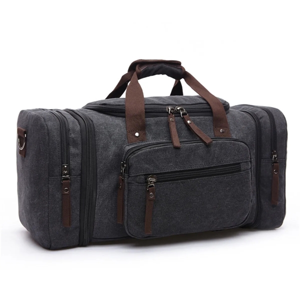 Canvas Duffle Bag for Travel Overnight Weekender - Canvas Duffle Bag for Travel Overnight Weekender - Image 0 of 6