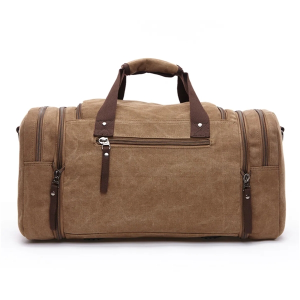 Canvas Duffle Bag for Travel Overnight Weekender - Canvas Duffle Bag for Travel Overnight Weekender - Image 4 of 6