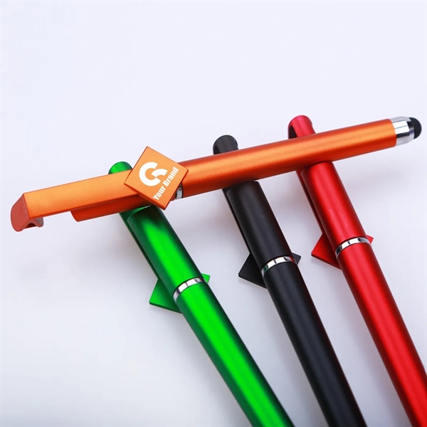 3-In-1 Mobile Phone Holder Device Touch Stylus Stationery - 3-In-1 Mobile Phone Holder Device Touch Stylus Stationery - Image 1 of 3
