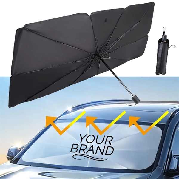 Large Car Windshield Sun Shade Umbrella - Large Car Windshield Sun Shade Umbrella - Image 0 of 5