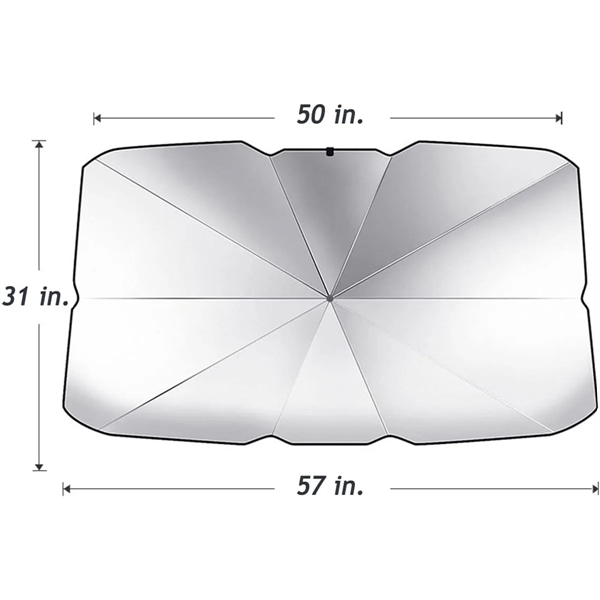 Large Car Windshield Sun Shade Umbrella - Large Car Windshield Sun Shade Umbrella - Image 1 of 5