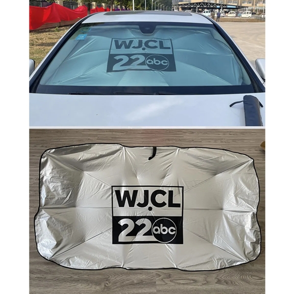 Large Car Windshield Sun Shade Umbrella - Large Car Windshield Sun Shade Umbrella - Image 2 of 5