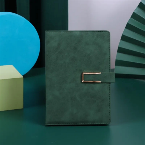 A5 Size PU Leather Metal Buckle Notebook - A5 Size PU Leather Metal Buckle Notebook - Image 4 of 5