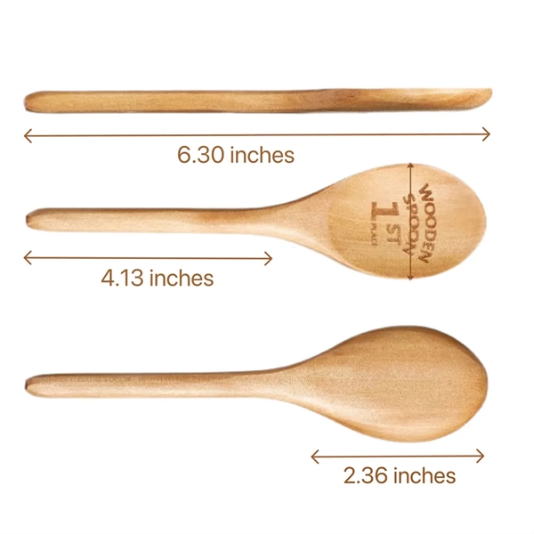 Laser Engraved Wooden Spoon with silicone Trophy Base - Laser Engraved Wooden Spoon with silicone Trophy Base - Image 1 of 3