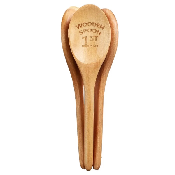 Laser Engraved Wooden Spoon with silicone Trophy Base - Laser Engraved Wooden Spoon with silicone Trophy Base - Image 2 of 3