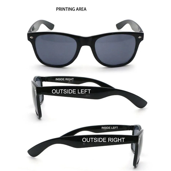 Solid Color Classic Sunglasses - Solid Color Classic Sunglasses - Image 2 of 4