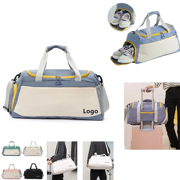Sports Gym Travel Duffel Bag with Shoes Compartment - Sports Gym Travel Duffel Bag with Shoes Compartment - Image 0 of 5