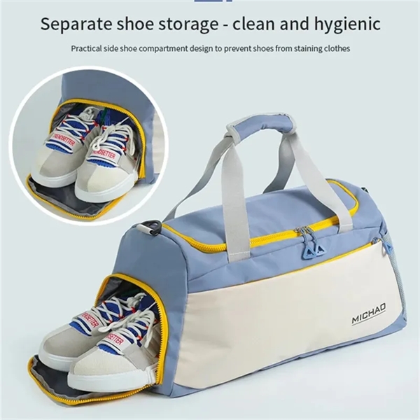 Sports Gym Travel Duffel Bag with Shoes Compartment - Sports Gym Travel Duffel Bag with Shoes Compartment - Image 1 of 5