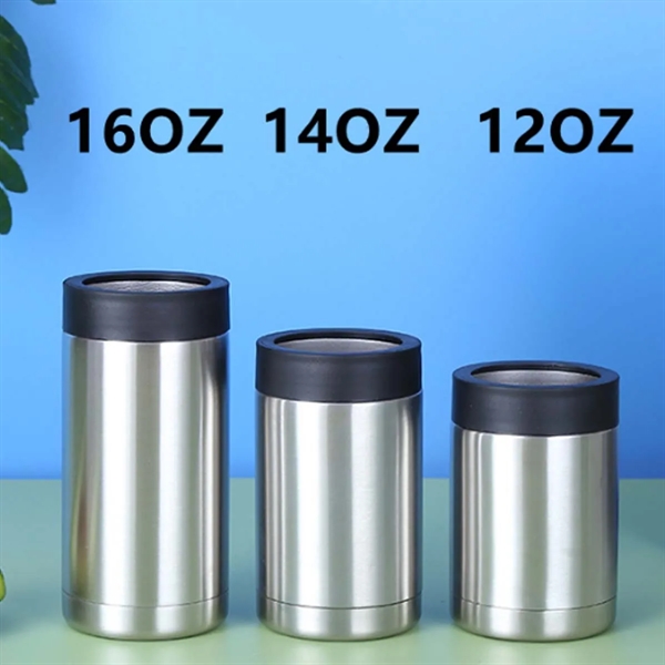 12 oz. Can Cooler Stainless Steel Insulated Universal Holder - 12 oz. Can Cooler Stainless Steel Insulated Universal Holder - Image 2 of 4