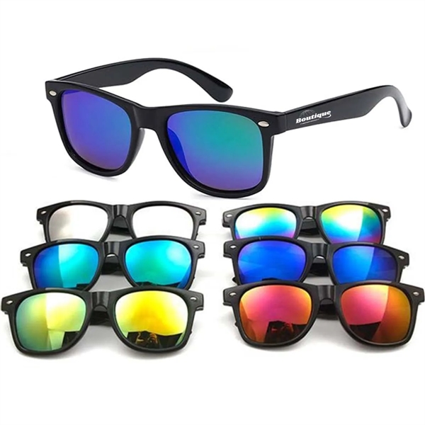 Retro Classic Sunglasses Unisex Polarized Color Mirror Lens - Retro Classic Sunglasses Unisex Polarized Color Mirror Lens - Image 0 of 4