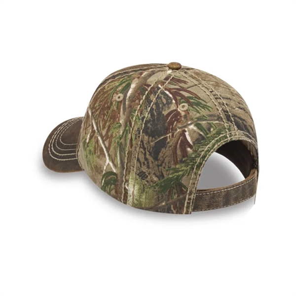 Faux Leathered Poly/Cotton Camo Cap - Faux Leathered Poly/Cotton Camo Cap - Image 1 of 1