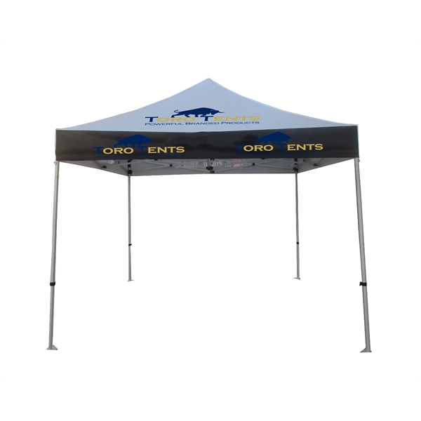 10x10 INDUSTRIAL GRADE CUSTOM PRINTED CANOPY TENT - 10x10 INDUSTRIAL GRADE CUSTOM PRINTED CANOPY TENT - Image 0 of 11