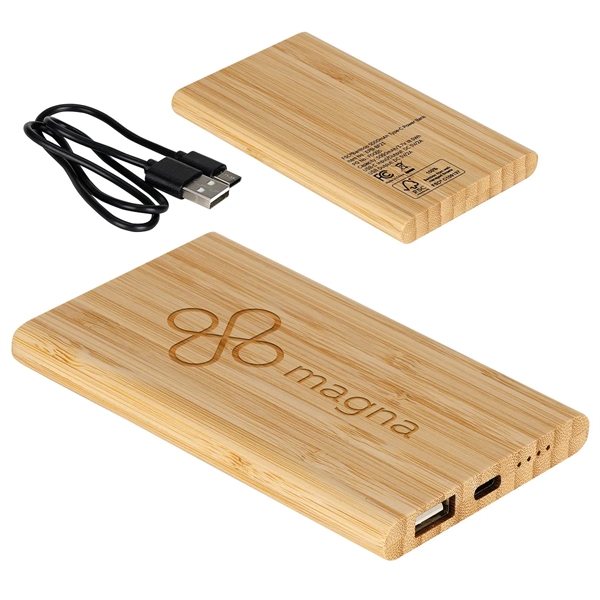 Bamboo 5000mAh Type-C Power Bank - Bamboo 5000mAh Type-C Power Bank - Image 0 of 0