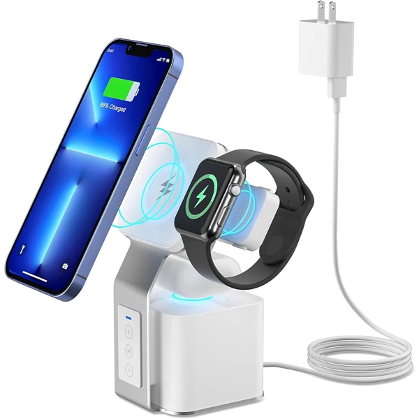 4 in 1Wireless Blue-Tooth Speaker Magnetic Charging Stand - 4 in 1Wireless Blue-Tooth Speaker Magnetic Charging Stand - Image 0 of 4