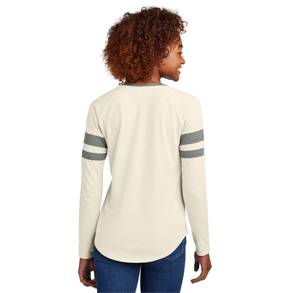 Sport-Tek Women's Halftime Stripe Long Sleeve V-Neck Tee - Sport-Tek Women's Halftime Stripe Long Sleeve V-Neck Tee - Image 5 of 24