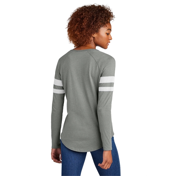 Sport-Tek Women's Halftime Stripe Long Sleeve V-Neck Tee - Sport-Tek Women's Halftime Stripe Long Sleeve V-Neck Tee - Image 8 of 24