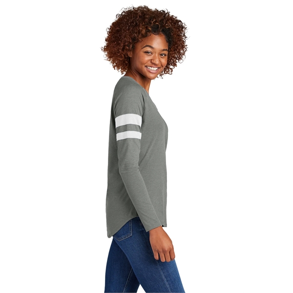 Sport-Tek Women's Halftime Stripe Long Sleeve V-Neck Tee - Sport-Tek Women's Halftime Stripe Long Sleeve V-Neck Tee - Image 9 of 24