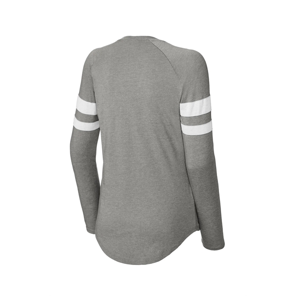 Sport-Tek Women's Halftime Stripe Long Sleeve V-Neck Tee - Sport-Tek Women's Halftime Stripe Long Sleeve V-Neck Tee - Image 11 of 24