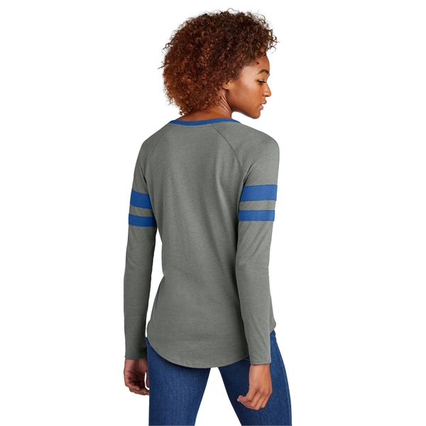 Sport-Tek Women's Halftime Stripe Long Sleeve V-Neck Tee - Sport-Tek Women's Halftime Stripe Long Sleeve V-Neck Tee - Image 12 of 24