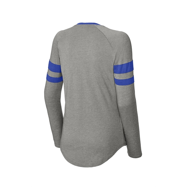 Sport-Tek Women's Halftime Stripe Long Sleeve V-Neck Tee - Sport-Tek Women's Halftime Stripe Long Sleeve V-Neck Tee - Image 15 of 24