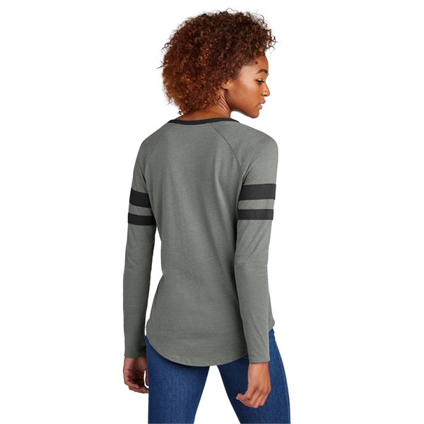 Sport-Tek Women's Halftime Stripe Long Sleeve V-Neck Tee - Sport-Tek Women's Halftime Stripe Long Sleeve V-Neck Tee - Image 16 of 24