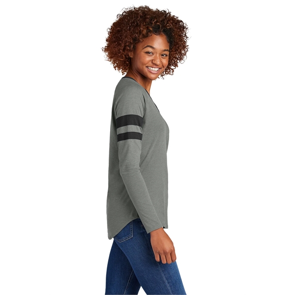 Sport-Tek Women's Halftime Stripe Long Sleeve V-Neck Tee - Sport-Tek Women's Halftime Stripe Long Sleeve V-Neck Tee - Image 17 of 24