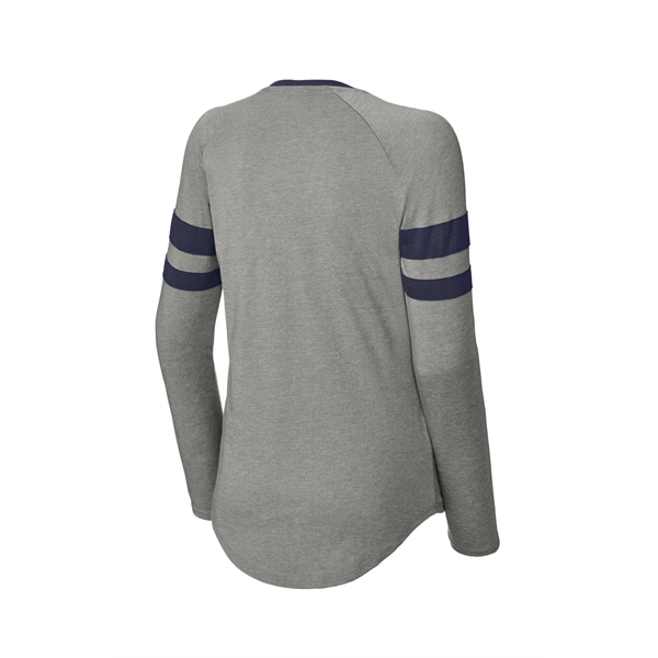 Sport-Tek Women's Halftime Stripe Long Sleeve V-Neck Tee - Sport-Tek Women's Halftime Stripe Long Sleeve V-Neck Tee - Image 23 of 24