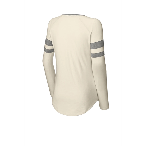 Sport-Tek Women's Halftime Stripe Long Sleeve V-Neck Tee - Sport-Tek Women's Halftime Stripe Long Sleeve V-Neck Tee - Image 24 of 24