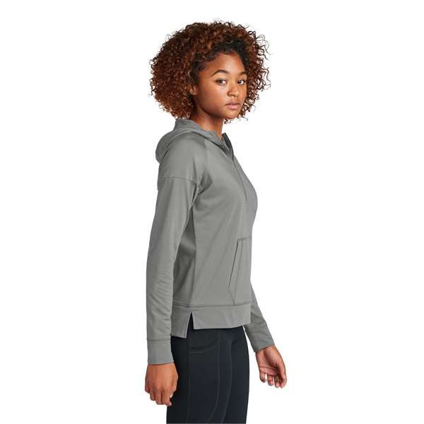 Sport-Tek Women's Sport-Wick Stretch 1/2-Zip Hoodie - Sport-Tek Women's Sport-Wick Stretch 1/2-Zip Hoodie - Image 7 of 24