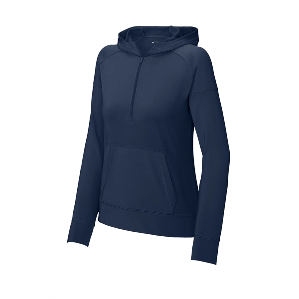 Sport-Tek Women's Sport-Wick Stretch 1/2-Zip Hoodie - Sport-Tek Women's Sport-Wick Stretch 1/2-Zip Hoodie - Image 18 of 24
