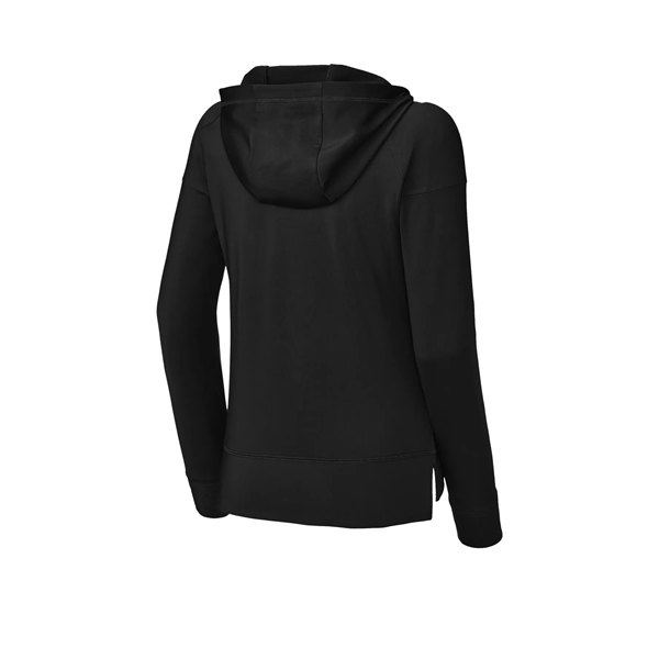Sport-Tek Women's Sport-Wick Stretch 1/2-Zip Hoodie - Sport-Tek Women's Sport-Wick Stretch 1/2-Zip Hoodie - Image 4 of 24