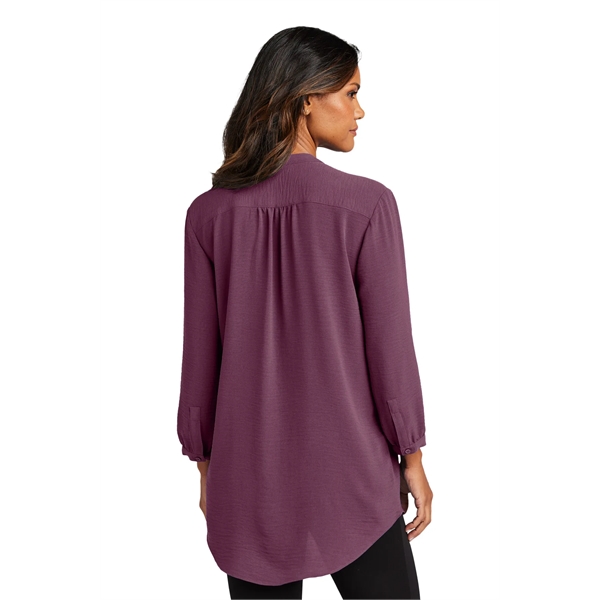 Port Authority Women's 3/4-Sleeve Textured Crepe Tunic - Port Authority Women's 3/4-Sleeve Textured Crepe Tunic - Image 4 of 19