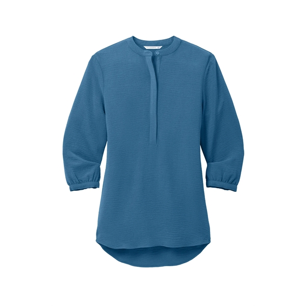 Port Authority Women's 3/4-Sleeve Textured Crepe Tunic - Port Authority Women's 3/4-Sleeve Textured Crepe Tunic - Image 9 of 19