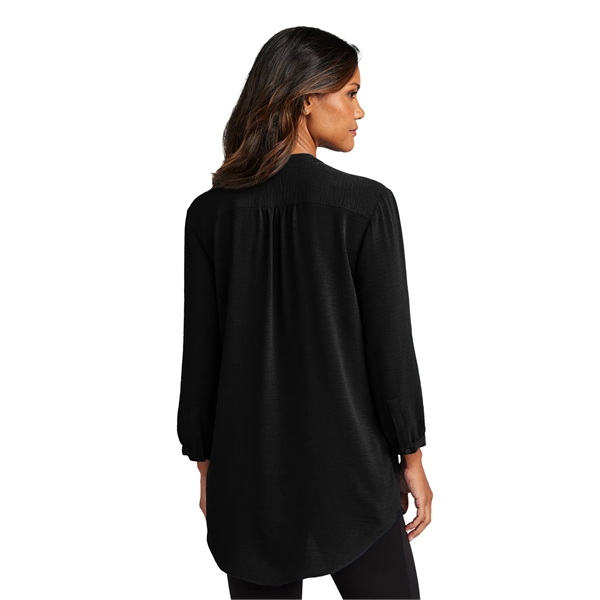 Port Authority Women's 3/4-Sleeve Textured Crepe Tunic - Port Authority Women's 3/4-Sleeve Textured Crepe Tunic - Image 11 of 19