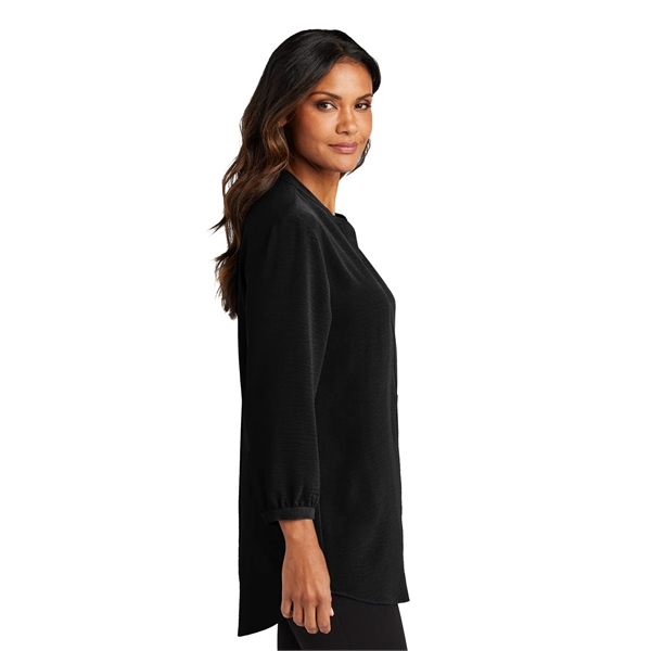 Port Authority Women's 3/4-Sleeve Textured Crepe Tunic - Port Authority Women's 3/4-Sleeve Textured Crepe Tunic - Image 12 of 19