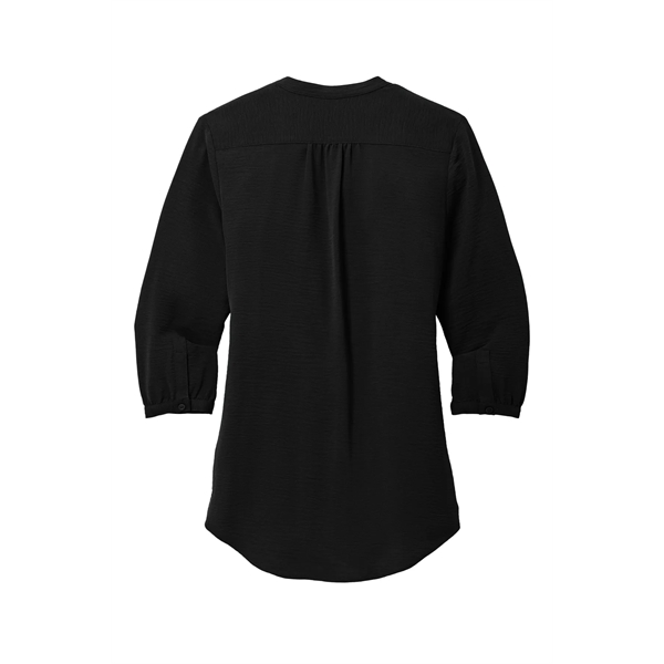 Port Authority Women's 3/4-Sleeve Textured Crepe Tunic - Port Authority Women's 3/4-Sleeve Textured Crepe Tunic - Image 14 of 19